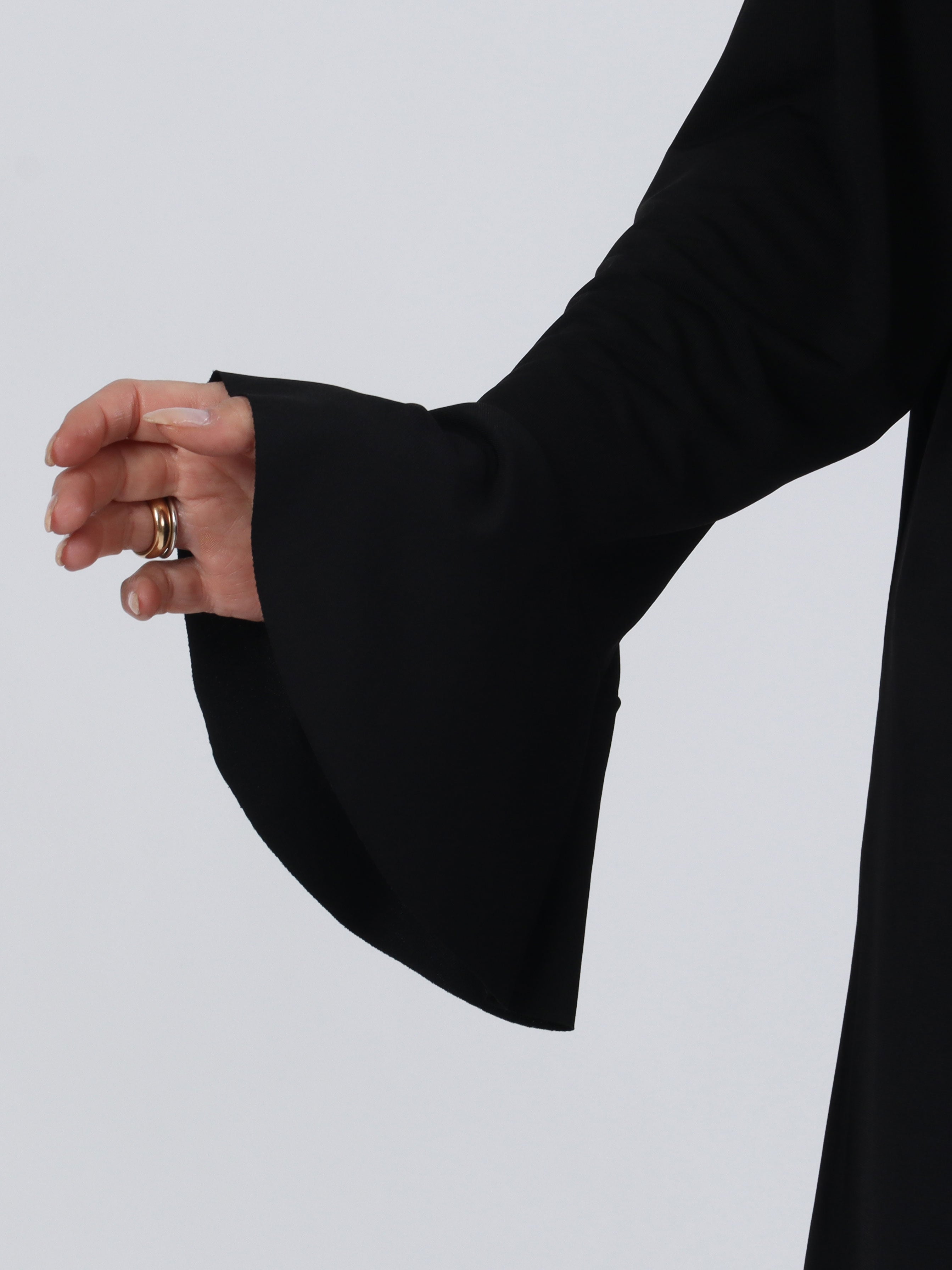 Zaida - Elastisk plus size klänning med knut på bröstet